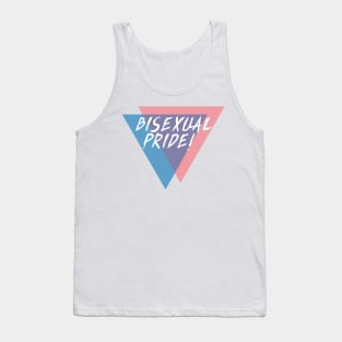 Vintage Bisexual Pride Pink Blue Purple Triangles Tank Top